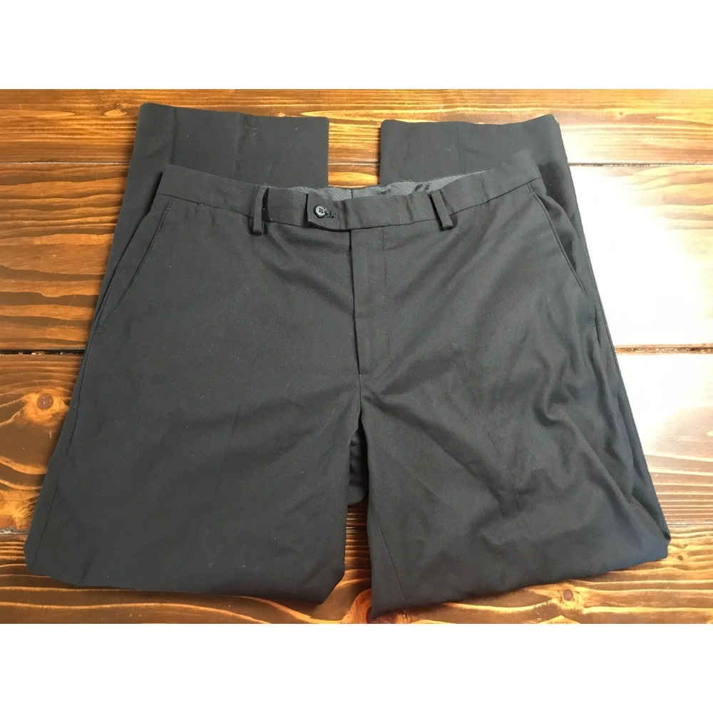 J. Ferrar Pants, Men's Size 36x29, Black, Modern Fit, Dress Pants